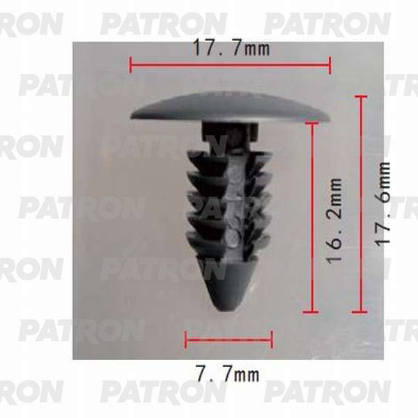 Клипса пластмассовая P37-0005S PATRON